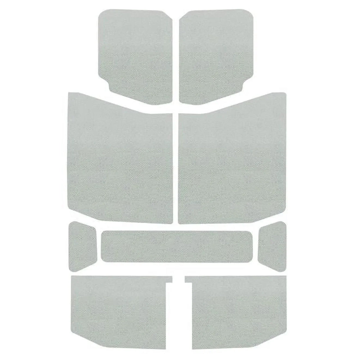 9 Piece Headliner Jeep 2018-2019 JL Mat 050170 Boom 4-Door, Sound for Deadening - Kit Wrangler White