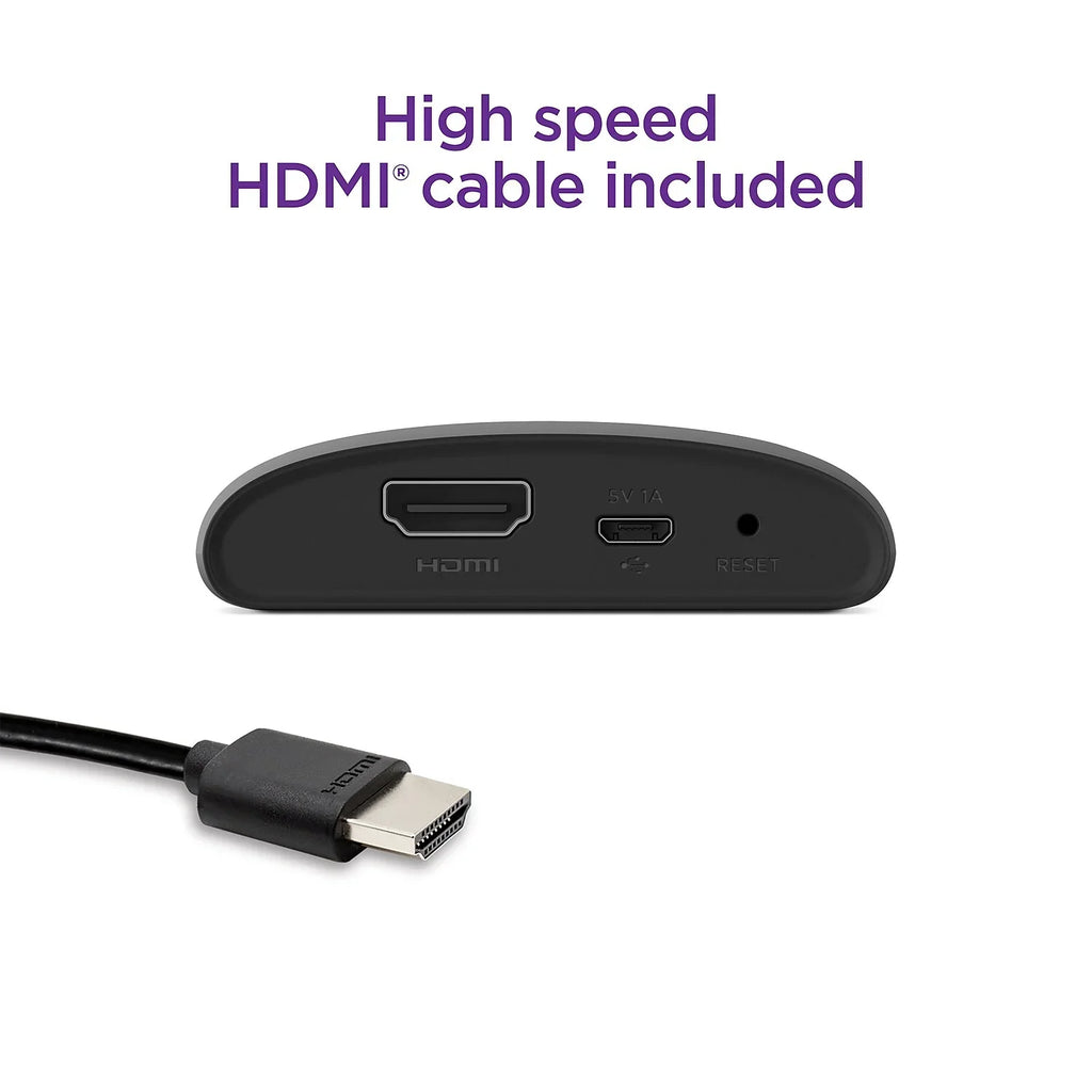 Player Express Simple High Remote Streaming Cable Media and Speed HDMI Roku with HD