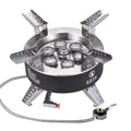18000W Seven High Hiking Stove, Stove, Fishing Camping Backpacking Windproof Gas core Traveling Collapsible Stove, Dcenta