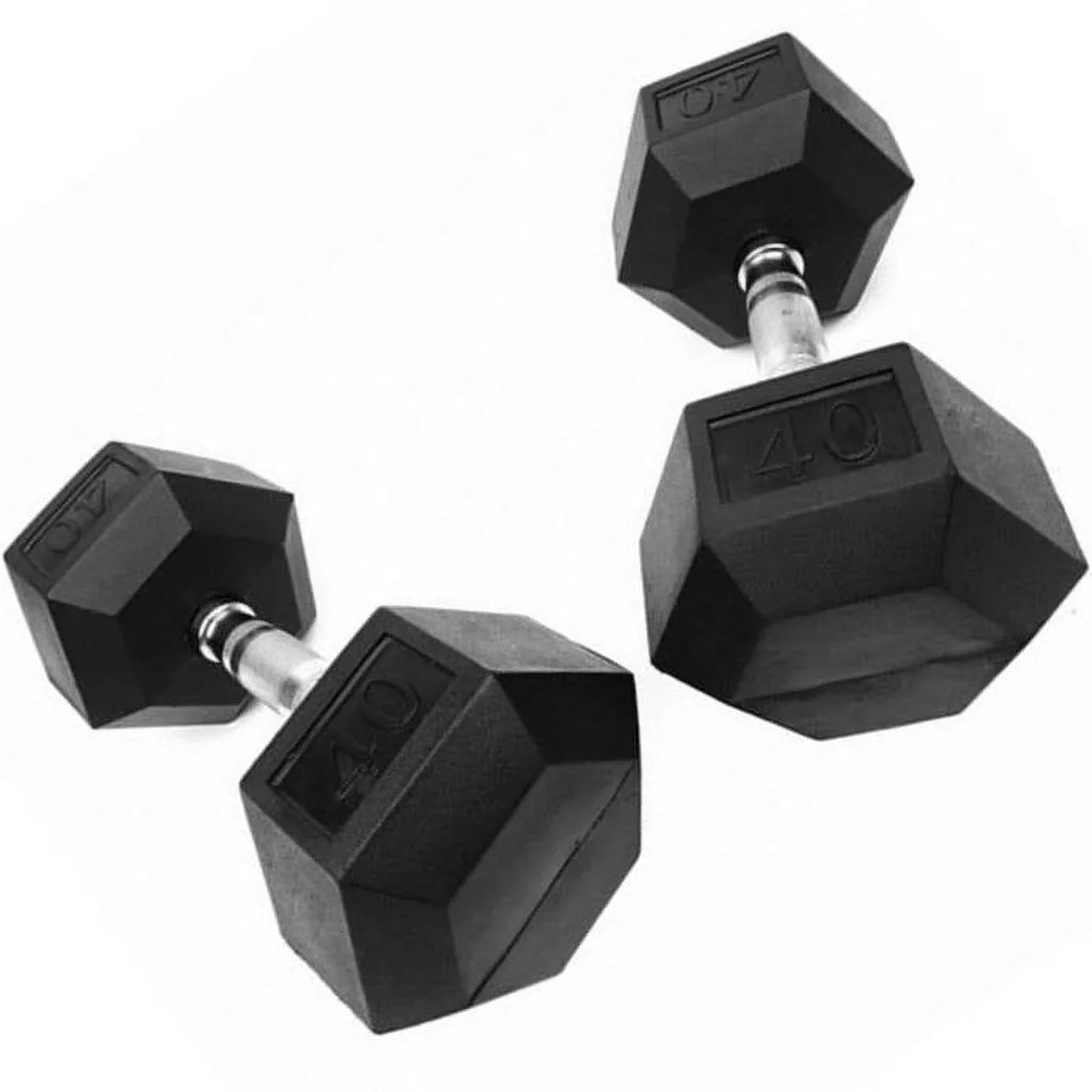 Hex French lbs Coated (New) Rubber 120 Dumbbell Fitness