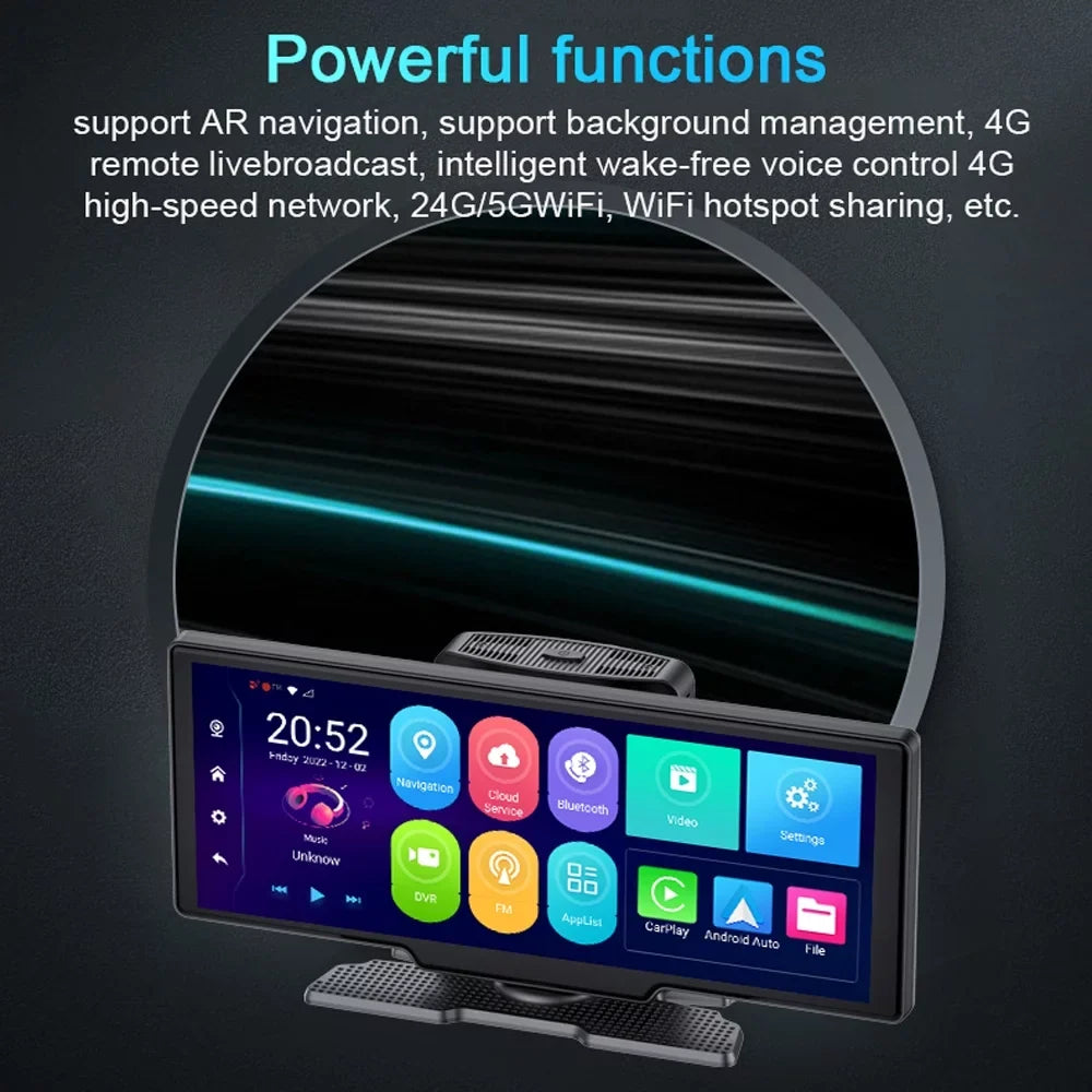 Night Recorder 170 Cam Lens Multi-language DVR Viewing Auto Recorder Wide Car Car Degree Video Dual 10.26in System Navigation Global Dash Positioning Car Angle