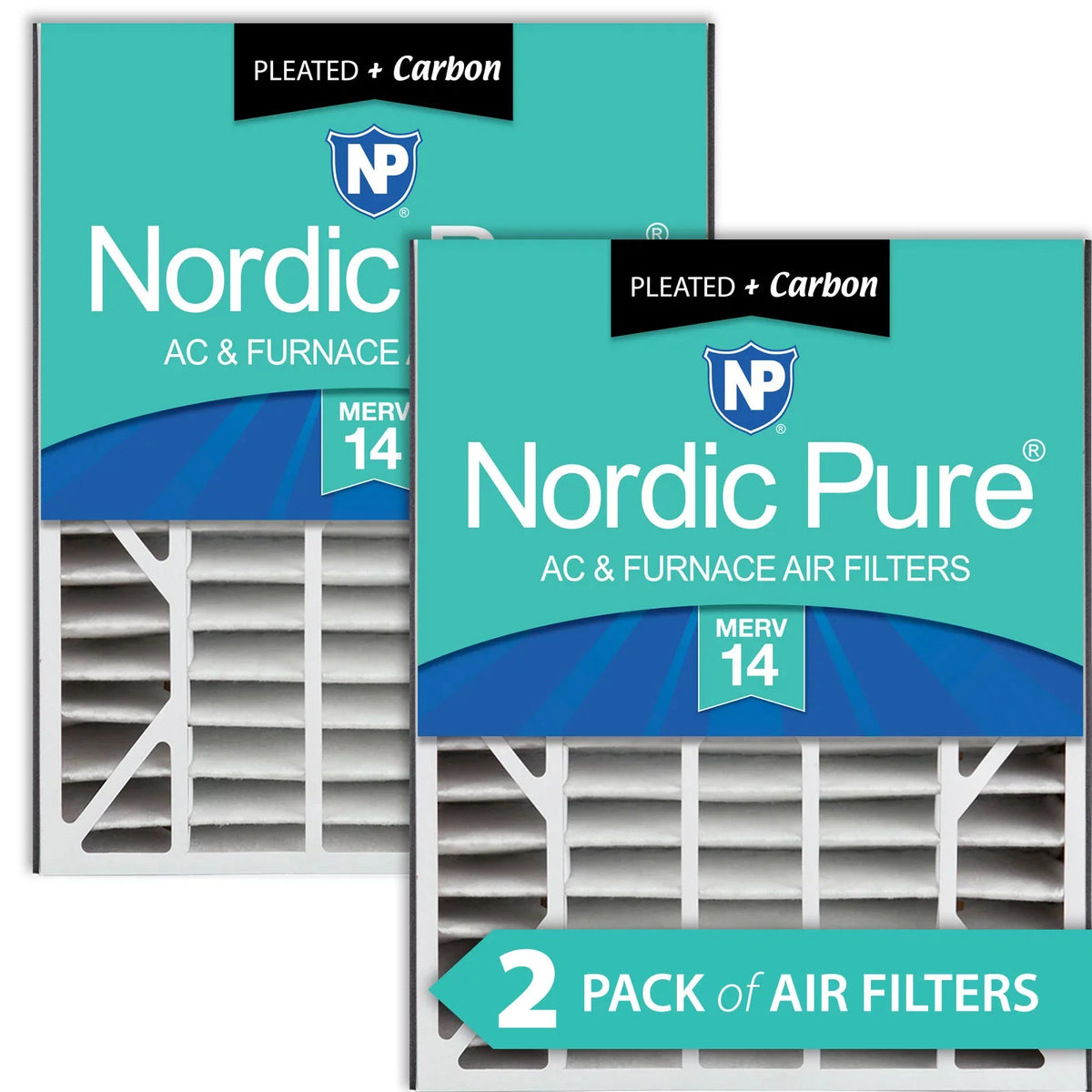 Pack Carbon Replacement 14 20x25x5 Filter (4 2 AC Air Bear Plus 7/8) MERV