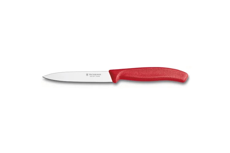 Blade, Swiss Point, 4-Inch with Knife Spear Paring Classic Victorinox Straight Red