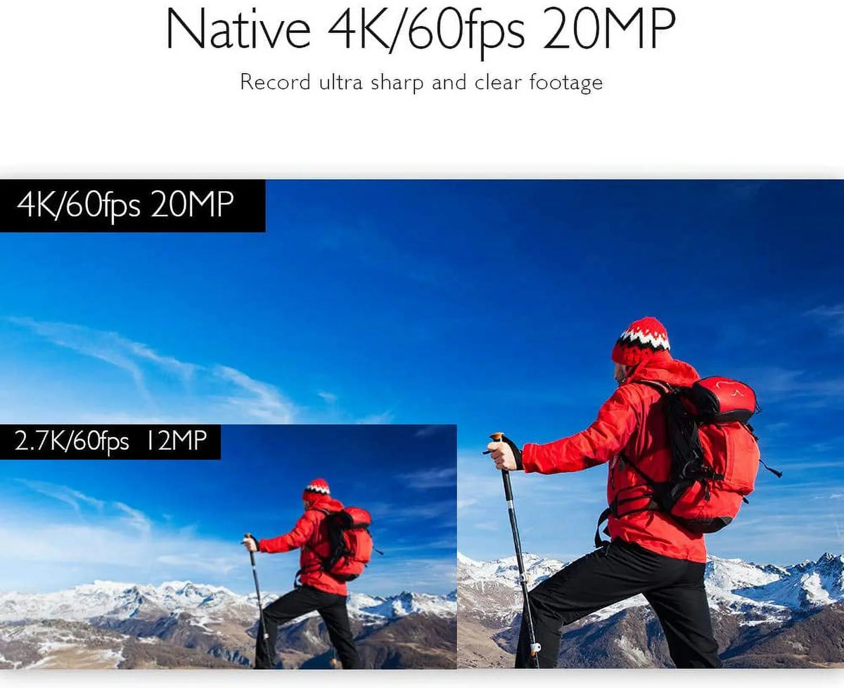Accessories Zoom 131ft EIS Elite Underwater 8X Camera AKASO Screen Action V50 Camera, Camera and 4K Touch Helmet Sports 2.0 60fps with