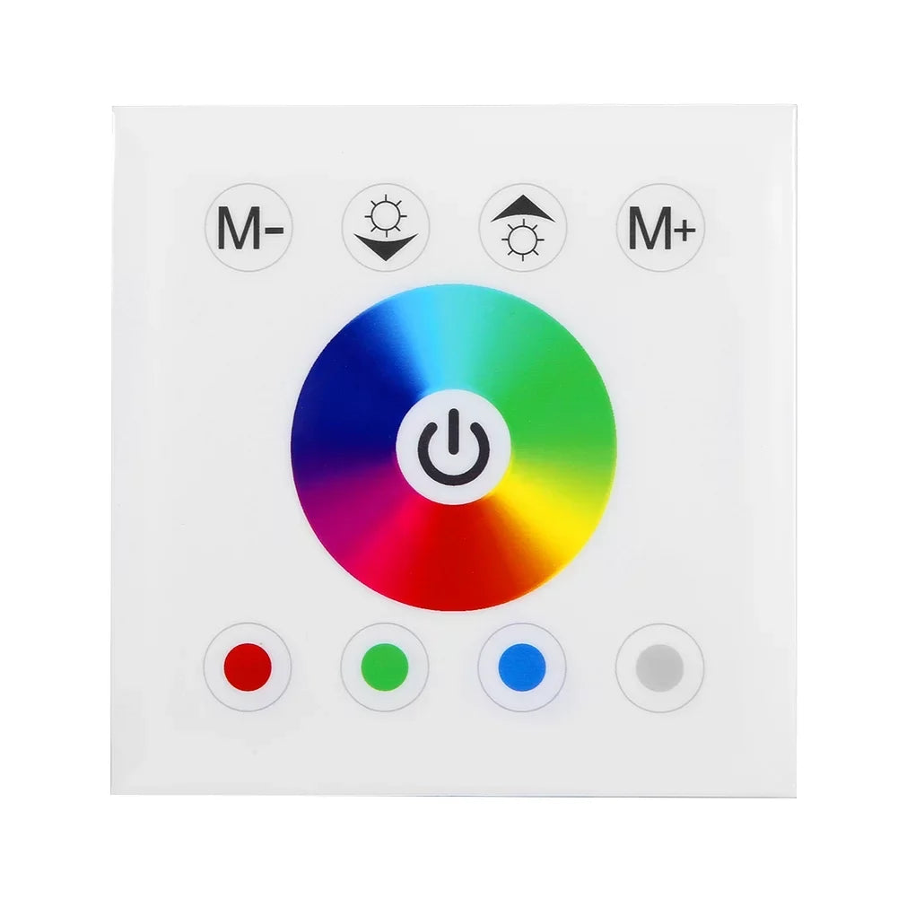 Dingln For Wall RGBW Touch Dimmer Panel Strip Colorful Switch Controller Mounted Light LED White