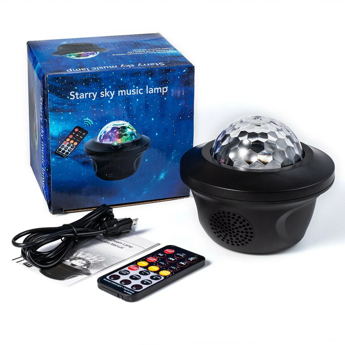 W/ LED Party Light Stage Bluetooth Lamp Disco RGB Speaker DJ Ball Strobe Remote