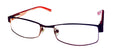 Metal Converse Frame Rectangle Womens Nitro 46mm Red Soft Ophthalmic