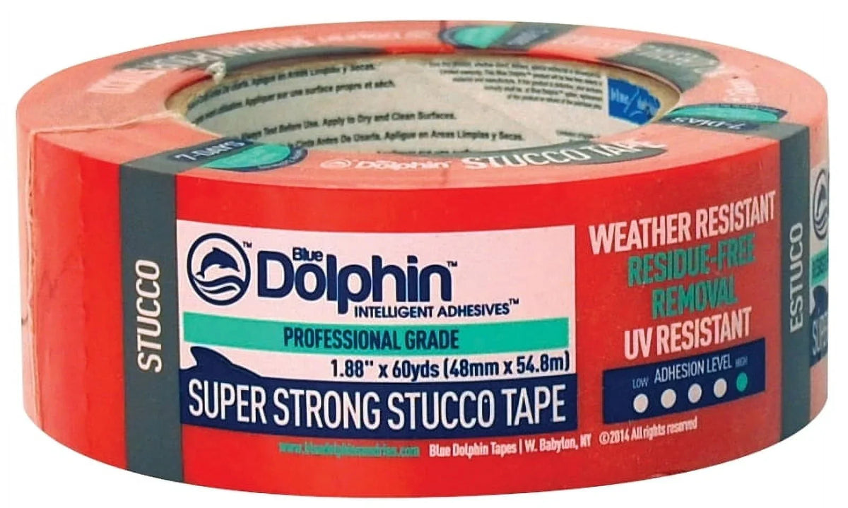 60 Dolphin Grade Professional Tape, STUCCO TP Blue x Stucco Yards 1.88"