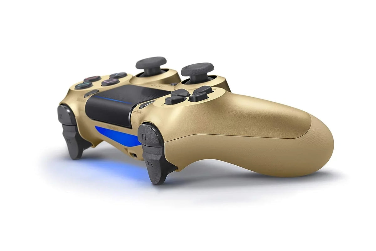 '- Bundle PlayStation Wireless - Like 4 AXTION New Controller BOLT Gold DualShock With Blue Earbuds
