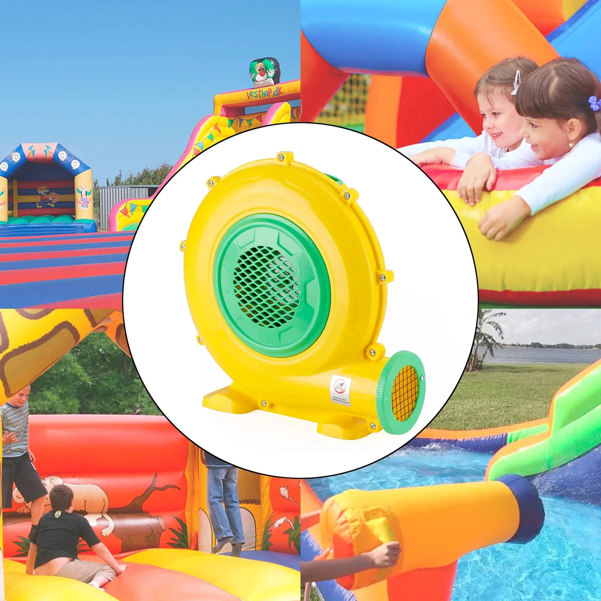 Pump Air Fan Inflatable 550 House castle Inflatable Bounce slide liquid Watt Blower