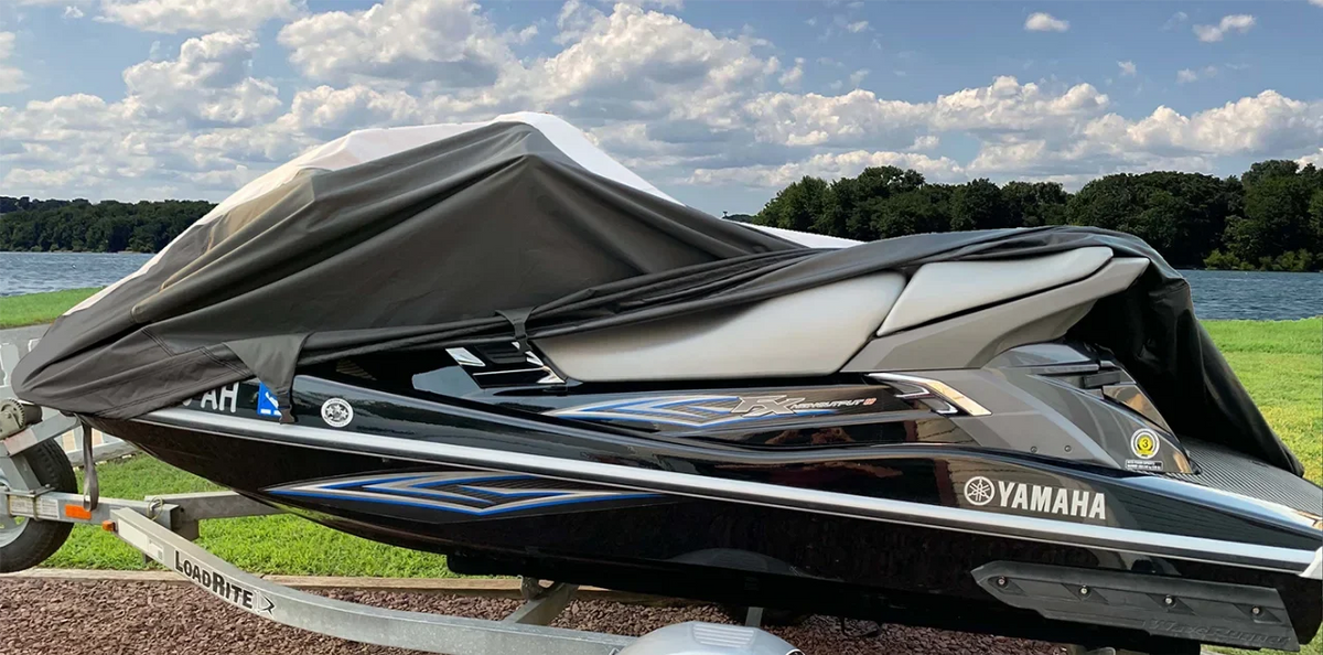 HEAVY-DUTY PWC Jet Ski Ski 1997-2002 Kawasaki 900 Cover for Jet Cover SUPER STX PWC Compatible Trailerable JetSki 1100 STS