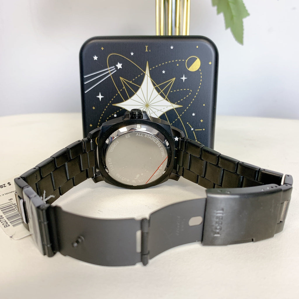 Fossil Twist Privateer Steel Stainless Black Watch BQ2788