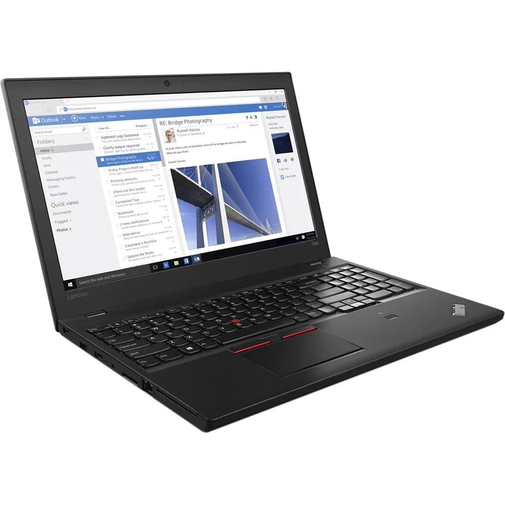 Scratch & i7 4GB Dent GHz Laptop T560 Lenovo Thinkpad Ram 320GB 2.60 - Intel Core W10P
