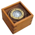 with Gimbal Box Wood Glass Compass