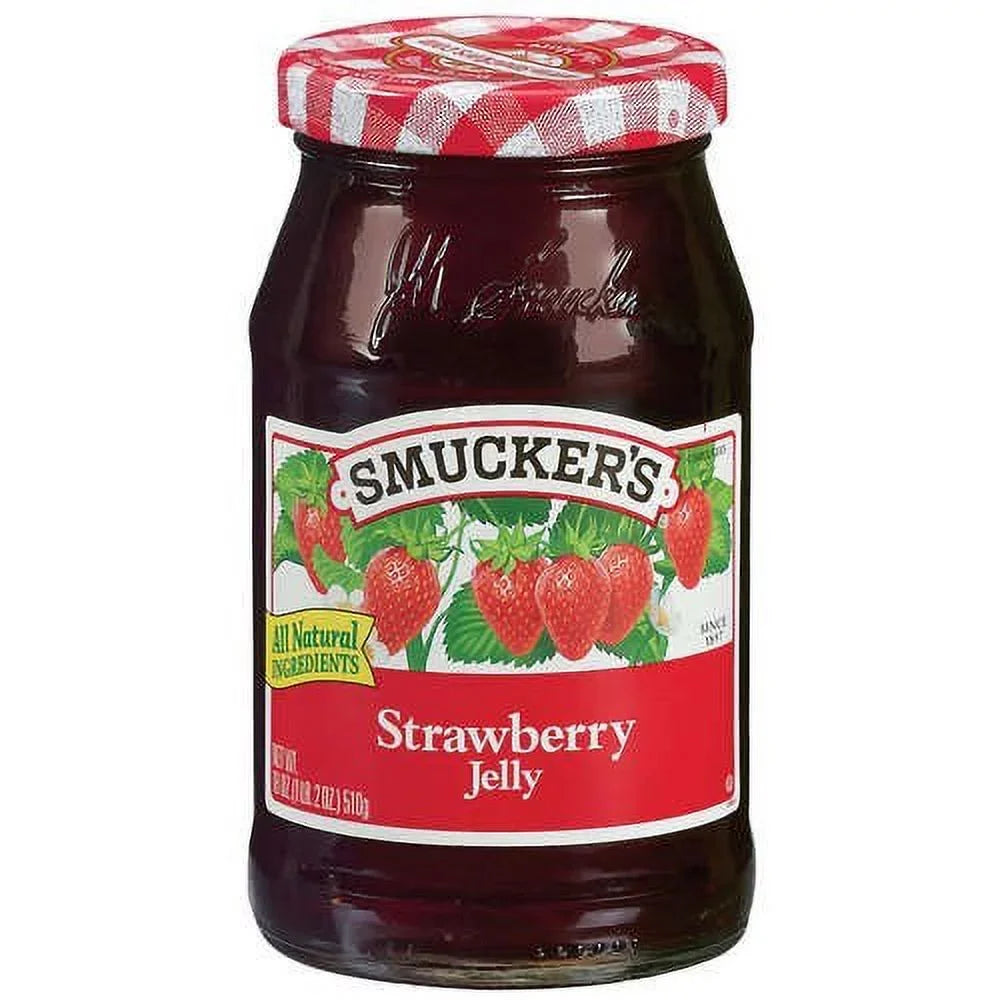 Oz of 18 Jelly, 6) Strawberry Smucker's (Pack