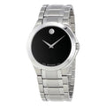 Watch Men's Dial 0606781 Movado Steel Stainless Collection Black