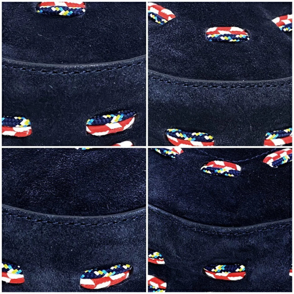 Leather (Good) Navy Multicolor Burch Shoulder One Pre-Owned 01-17 TORY Ladies BURCH Flap Bag Tory 10005608 Suede