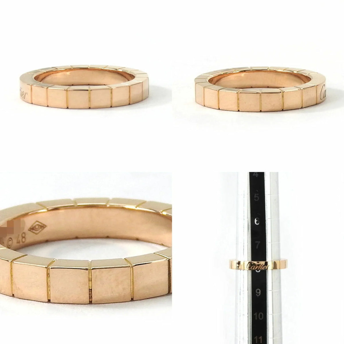 Accessories ring Pre-Owned Cartier Wedding K18 (Good) Pink 48 Au750 Women's Approx. wedding PG Raniere Ring 5.4g Gold
