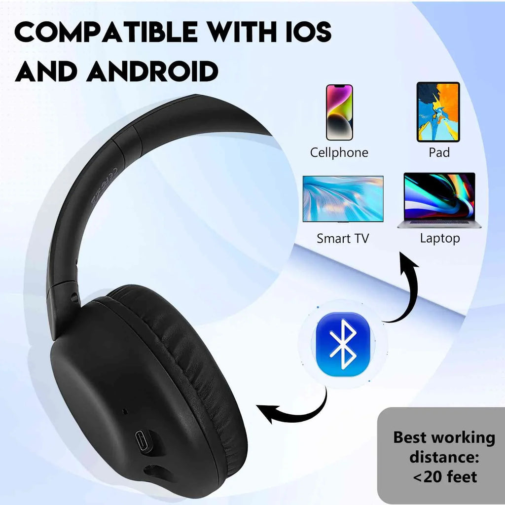 – Perfect Headphones classic Gear LTE Noise-Cancelling, II UrbanX Bluetooth 955 S3 For Overhead Wireless Black Comfort with