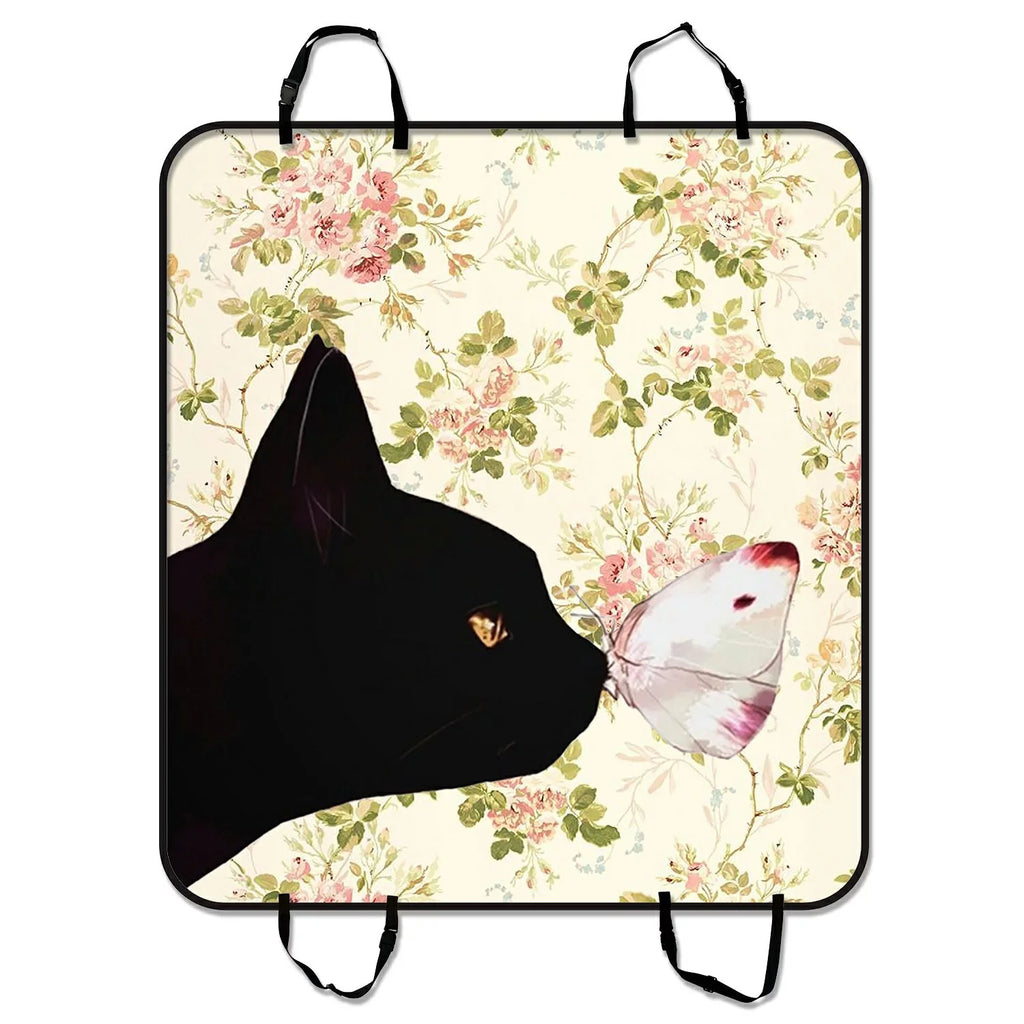 Cars Butterfly Seat Dog For Pattern 54x60 Cat GCKG Trunk Mat inches in and Trucks Hammock SUV the Cargo Car and Car Mat Mat Pet Cover Floral Seat