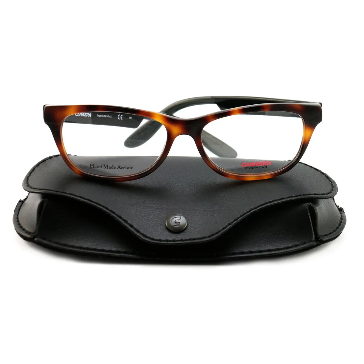 16 Havana/Black Rectangle Frames Womens 52 DAX CA5508 Carrera Eyeglasses 140