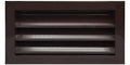 Waterproof Screen 9.5h Aluminum & Vent Dimensions for Rain 17.5w Air X & Grille - Exterior Outer 8"h 16"w - with HVAC Walls Crawl x Crawlspace Vent Mesh - Space Brown