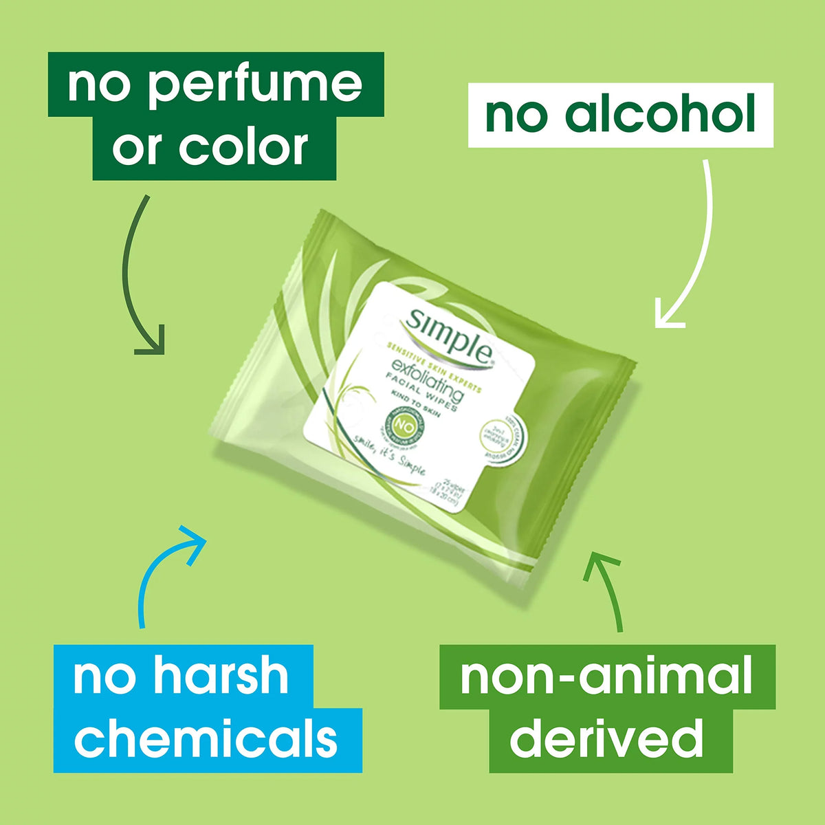 Skin Cleansing (Pack 25 Kind Harsh Free Makeup From Exfoliating And Effective To 4) And Simple Remover Count Of Chemicals, Perfume Color Gentle Dye, Artificial And Wipes