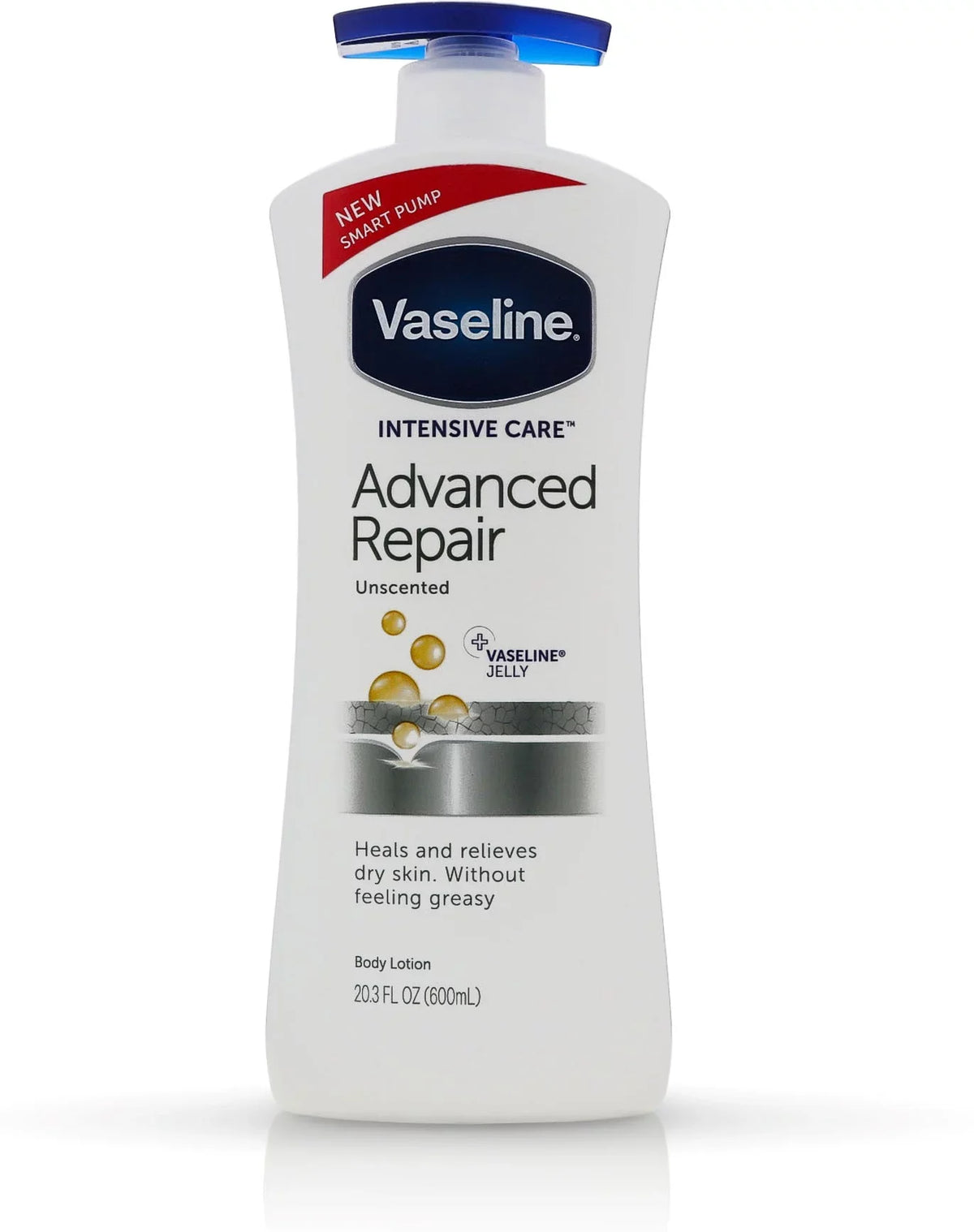 oz 20.3 Advanced Pack Intensive Unscented 3 Healing Lotion, Repair Care Moisture - Vaseline