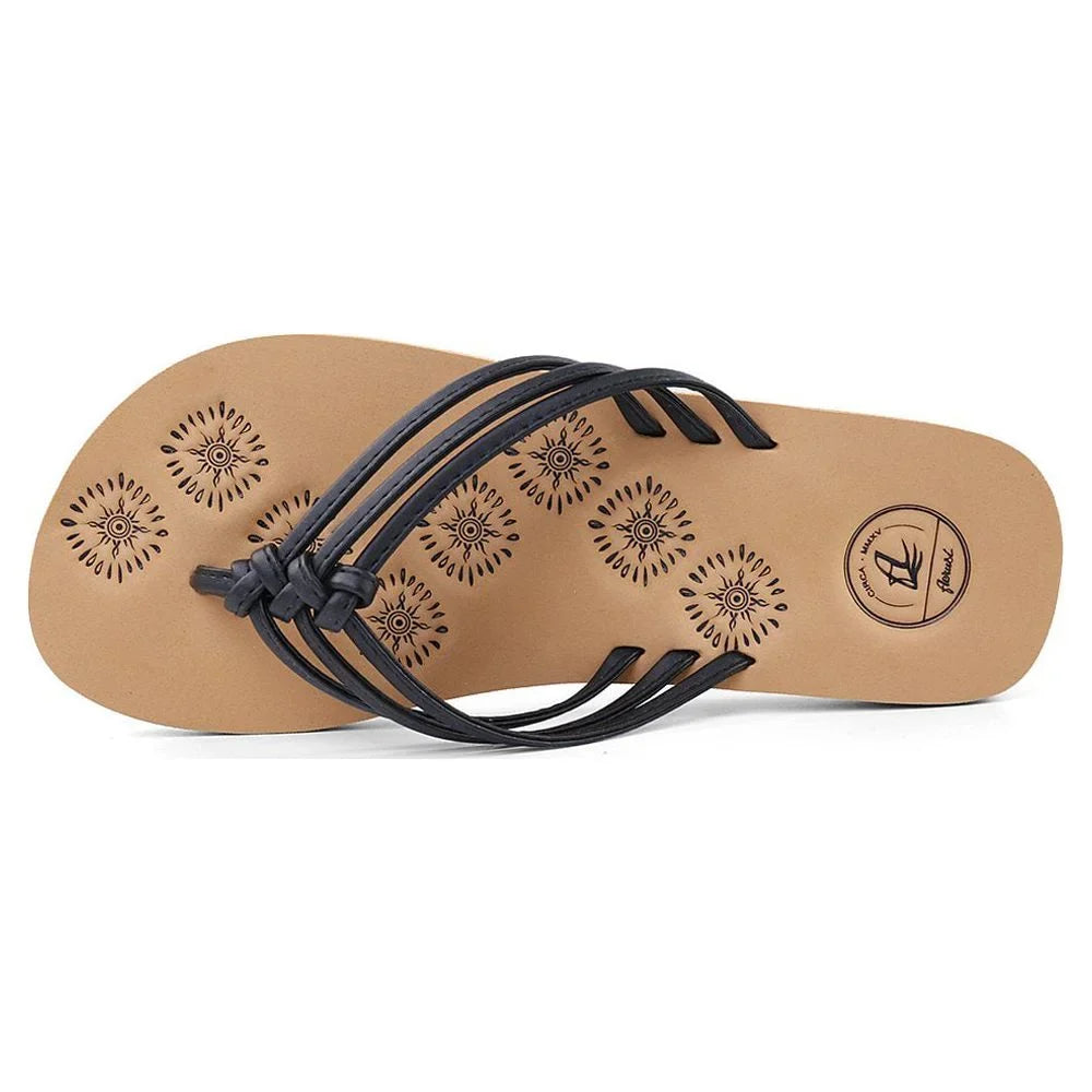 Life Women's or Casual Flip Flop AERUSI Sandals Indoor (Black) exterior Walking Livi
