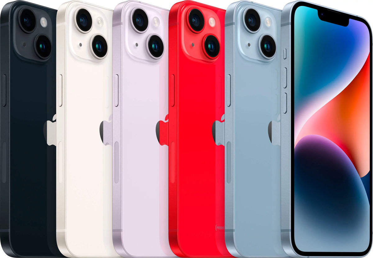 14 (Refurbished) MQ3W3LL/A (Verizon) Blue iPhone 128GB Restored