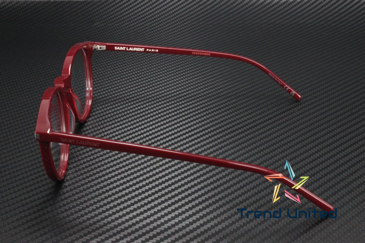 LAURENT Round Panthos 106 SAINT Eyeglasses Unisex 50 mm SL Oval 011 Burgundy