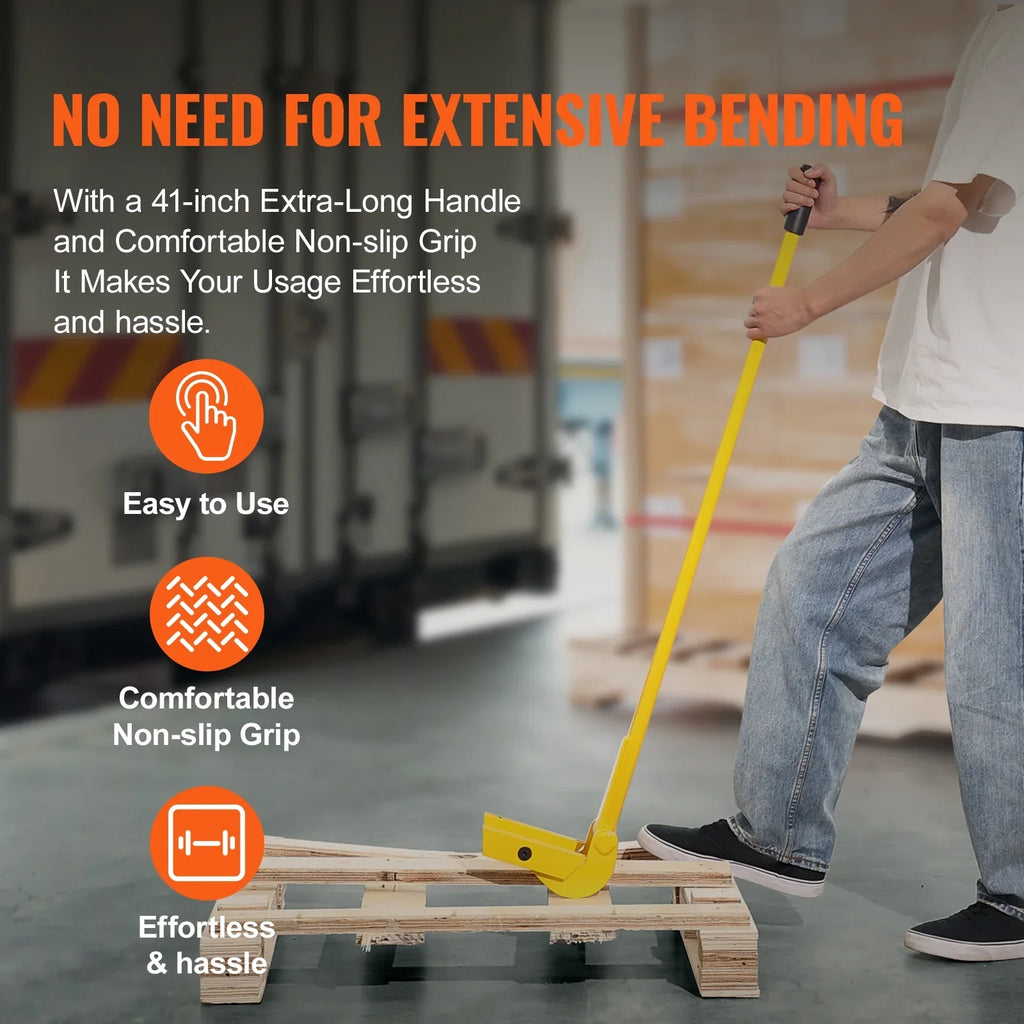 41-Inch Handle BENTISM Pallet Wrecker Tool Deck Pallet Bar lbs Pry 2000 Buster