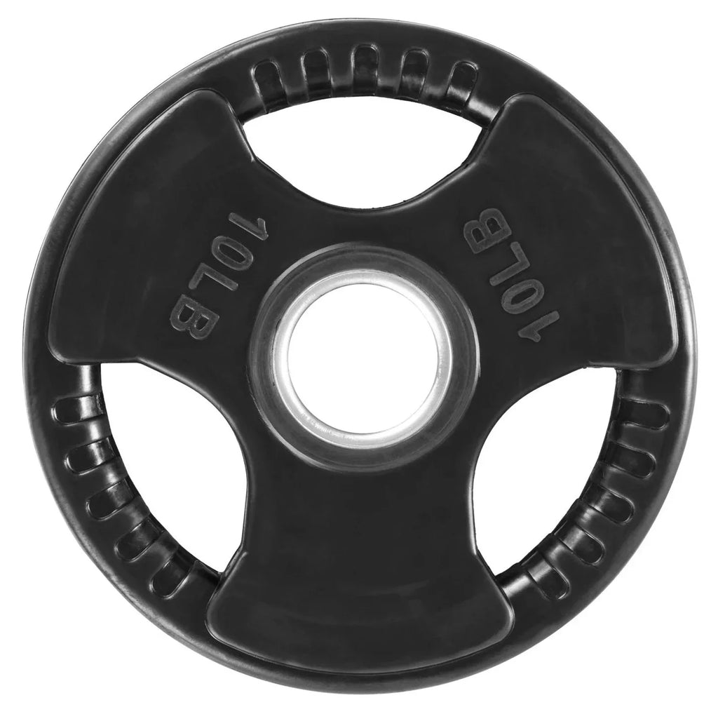 Grip Plate ft Rubber Bar Olympic (New) Set 395 Fitness w/7 Weight French lbs