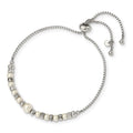 Glass D/C Auriga Bracelet RH-plated Beads Silver Adjustable Pearl Women 925 for Sterling
