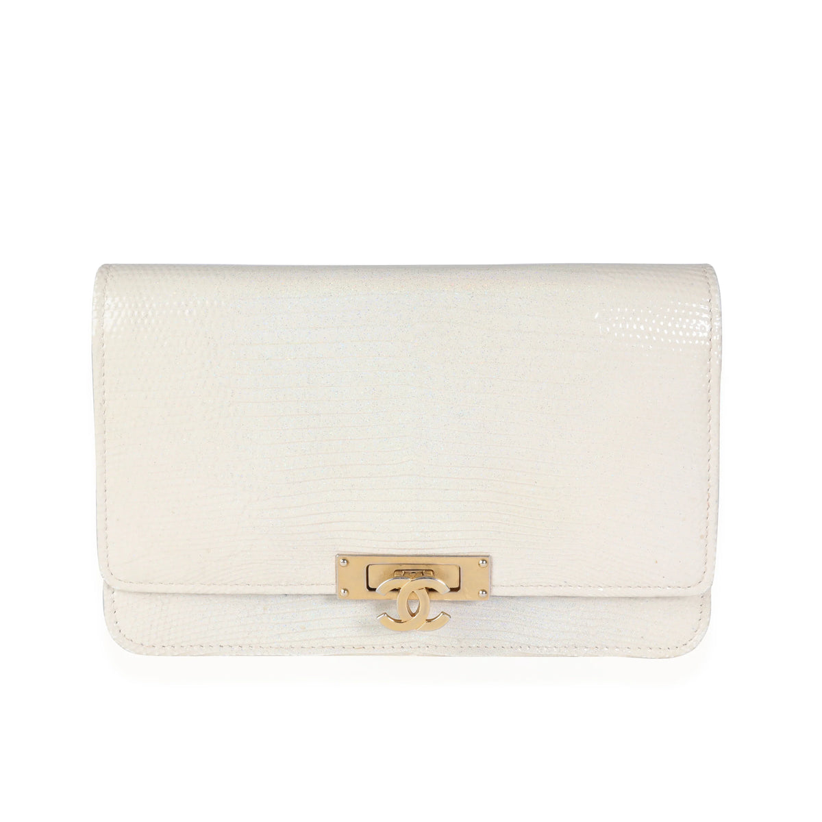 Chain Lizard Metallic Golden on Pre-Owned Class Wallet Gold