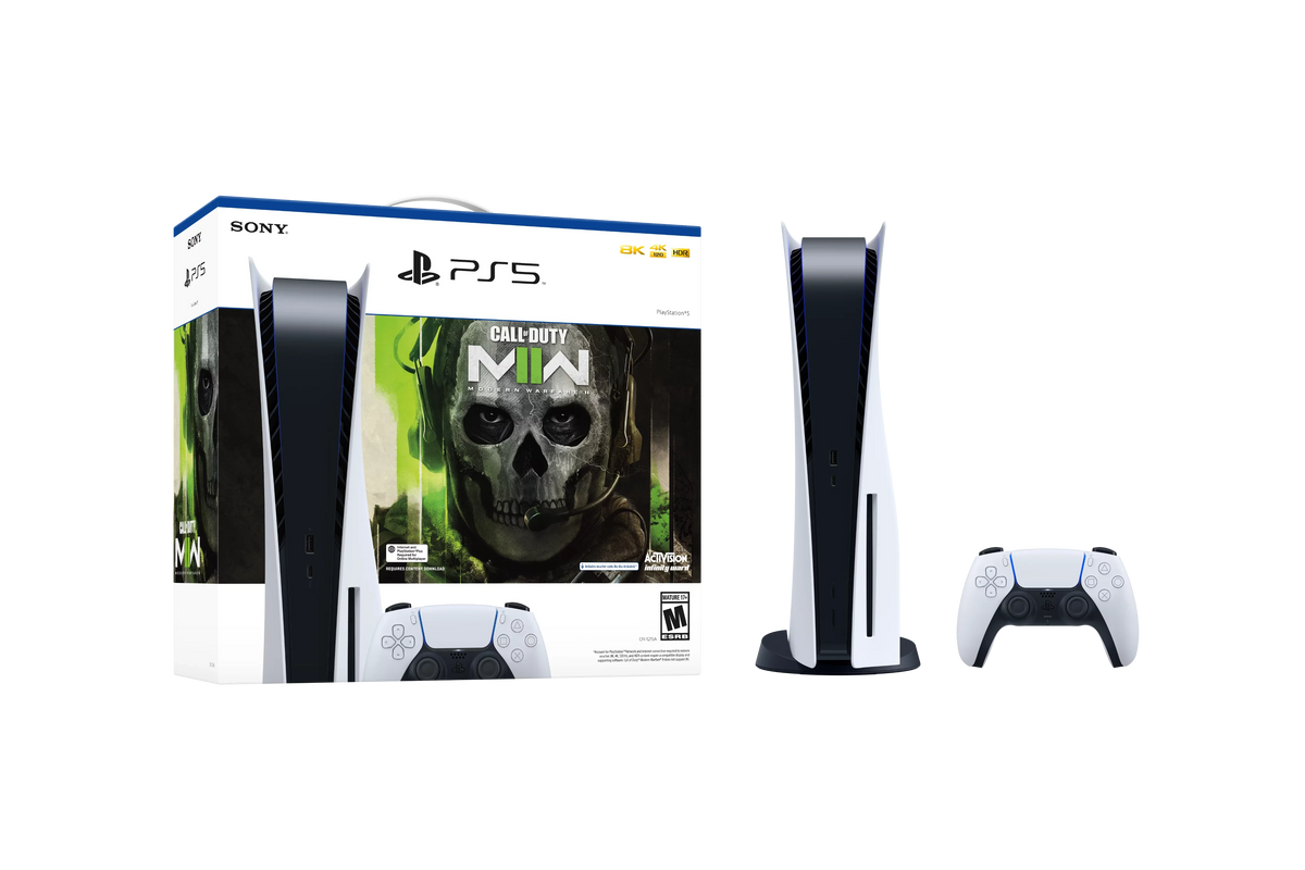 of Modern 5 II Warfare Console - Bundle Call Disc PlayStation Duty