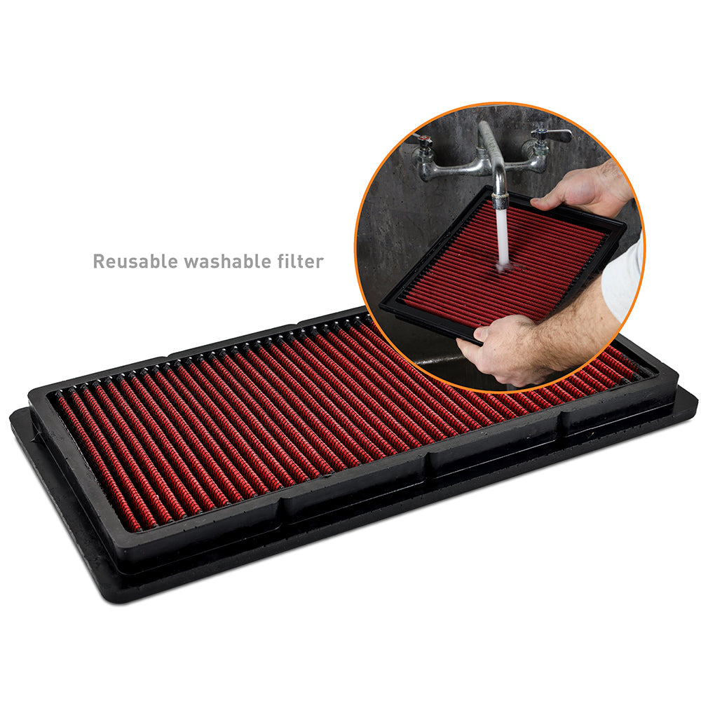Filter, Air Drop-In Cherokee Mishimoto Jeep XJ Reusable with Compatible 1987-2001