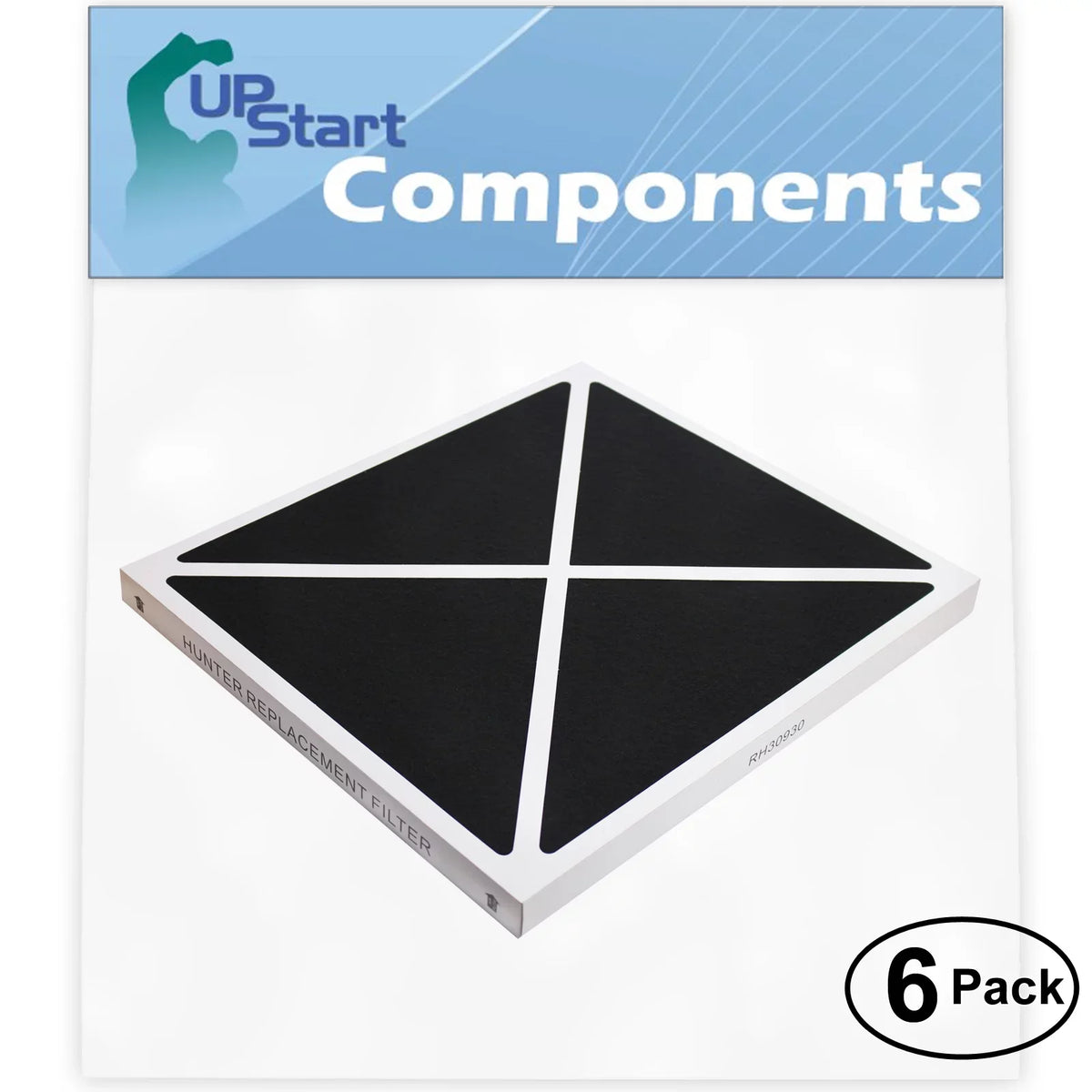 with 6-Pack 30930 - Air Replacement 30375 Filter Hunter Air for Filter Compatible Hunter Purifier