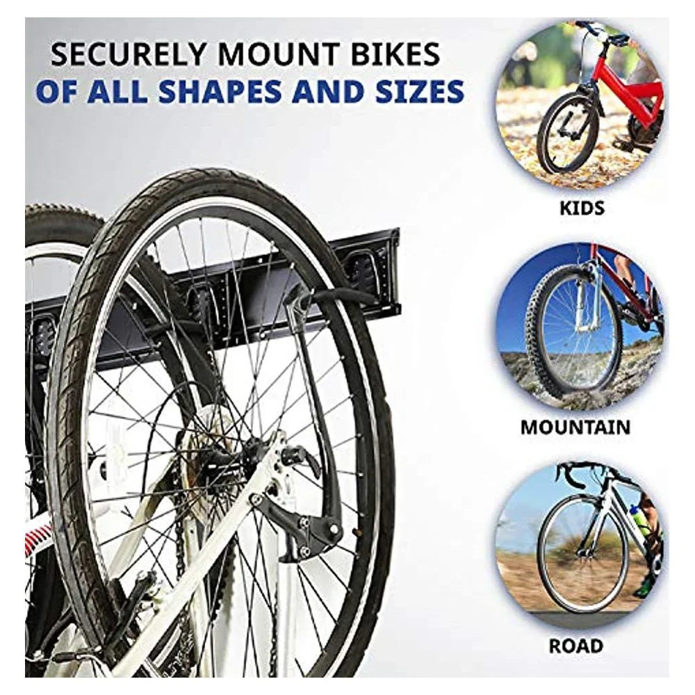 Wall Adjustable Mount Hanger Rack Storage Bicycle Hooks Bike with Garage 6 RaxGo