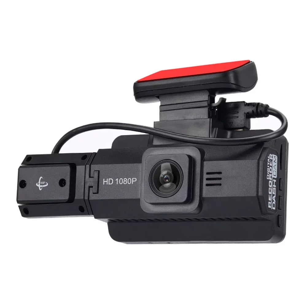 Auto Car Angle Night Car 170 Recorder Dual Video Loop Dash Meterk Lens DVR Camcorder Recording Multi-language Cam Recorder Viewing Car Degree Wide