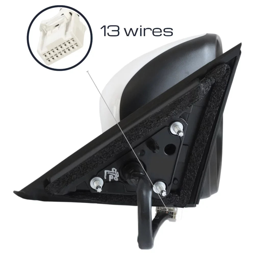 select: Camera Side Nissan Rogue Fold Mirror 14-19 Passenger ROGUE For Blinker 2014-2018 Power Fits W/ 13Pin S/SL/SV NISSAN