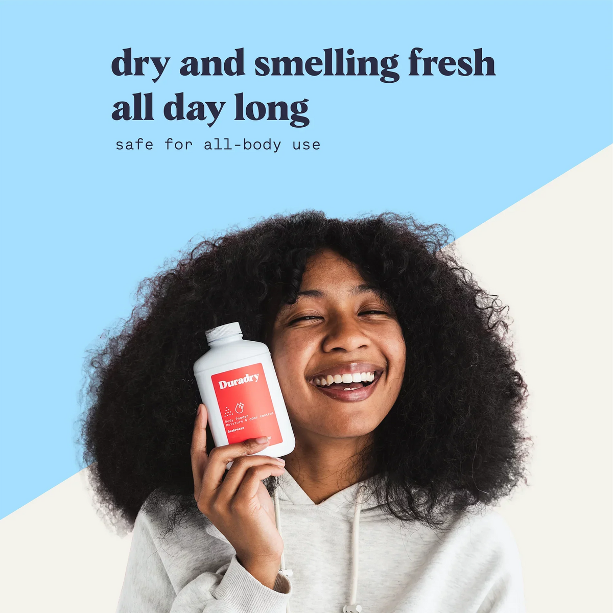 4oz, Natural Prevents Control, Powder 3-Pack Eliminates - Talc-Free, Duradry Sweat Anti-Chaffing, and Seabreeze, Powder, Naturally Odor Odor Any Defense Sweat Body - Absorbing, & All Body