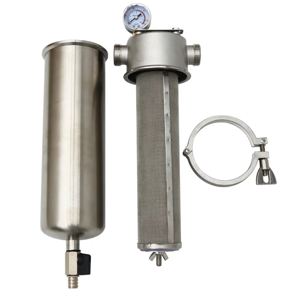 Front Stainless NPT Steel Whole 1 inch inch House TECHTONGDA 8000L/h for 304 liquid liquid Filter Purification 10 Housing Filter