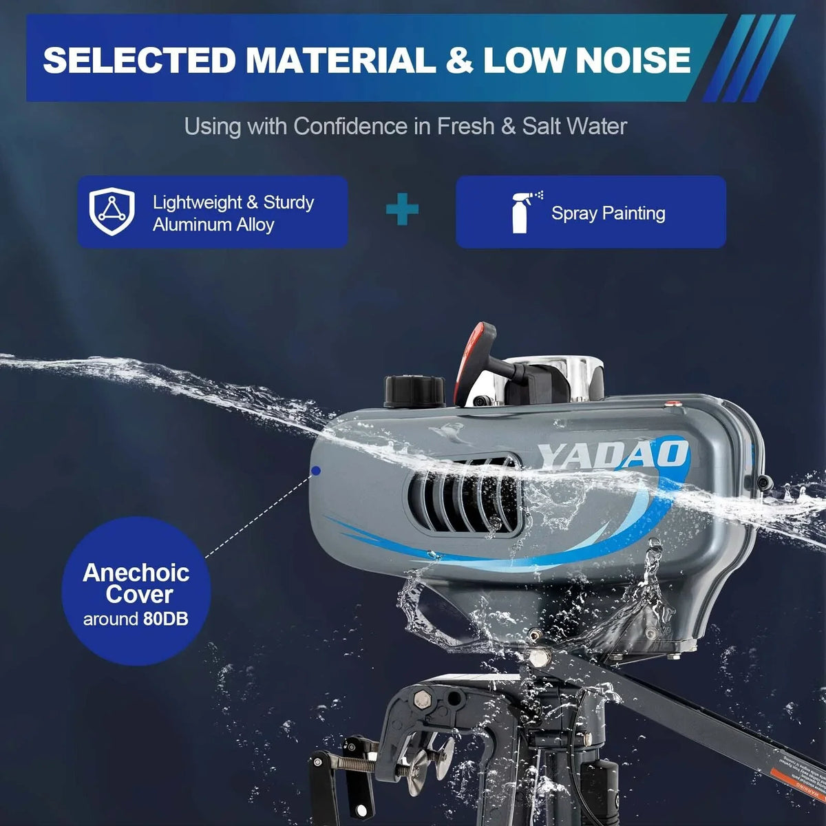 Motor Engine Engine Cooling Duty Stroke 2 Boat liquid System Heavy 3.5HP Outboard