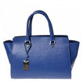 worn be as Luxury Handbag a ItalianArtisanNicoletta Blue of Womens Bag made Electric Soffiano Leather, can Shoulder