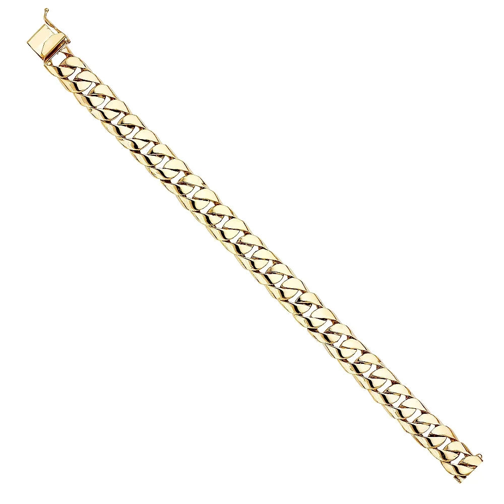for Gold Men’s Cuban Weight Women - Men 8.5" Bracelet for Bracelets 14k Jewelry | Gift Link Gold 35.4 Elegant Chain 14KY | Yellow and |