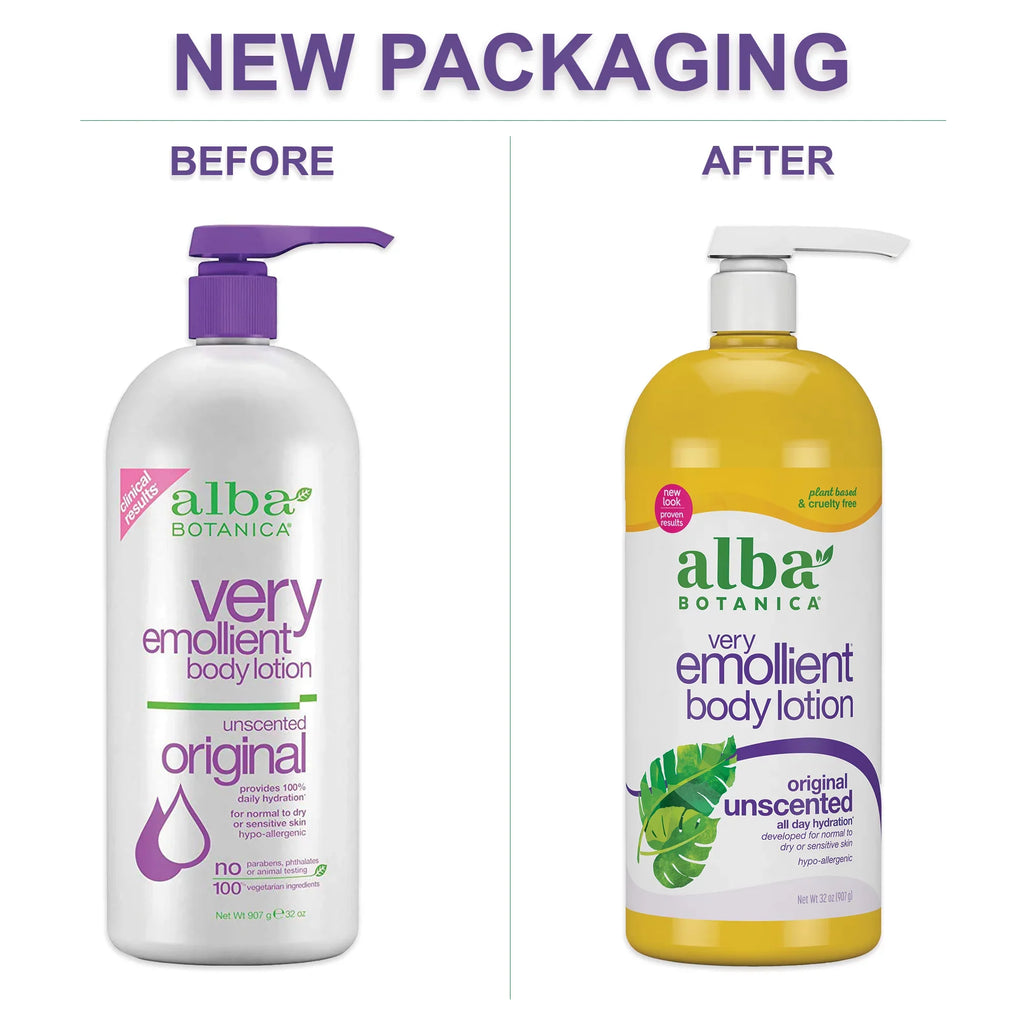 Emollient Oz Lotion, Body Very Original, Unscented Alba 32 Botanica