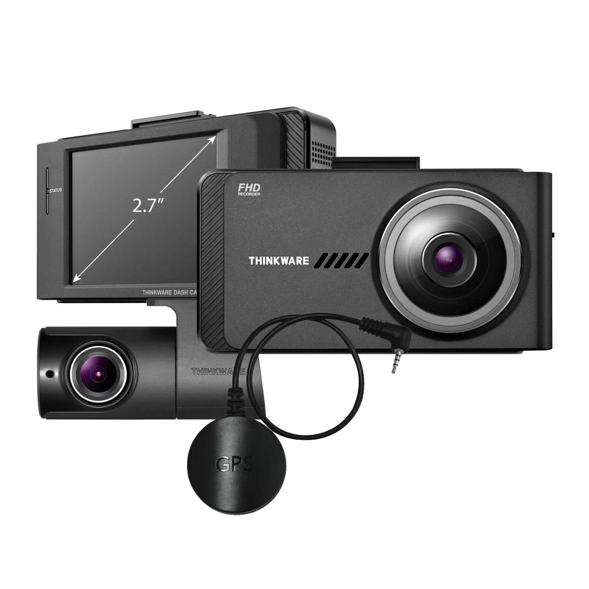 Mode Dual Recorder G-Sensor, Night Dash Parking 1080P Front Vision, Sensor, Cars, THINKWARE 16GB, with Car and GPS, X700 Optional Rear Dashboard Camera FHD, Camera for Cam Camera W/