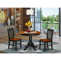 Antique Wood West Black/Cherry Traditional 3-piece Dining East Set Furniture in