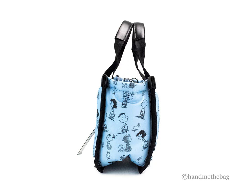 Marc Purse Tote Mini Peanuts Blue Bag Crossbody Handbag X Nylon Air Puffy Jacobs